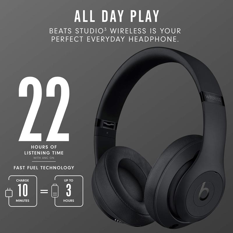 Fones de ouvido Beats Studio3 Wireless com cancelamento de ruído